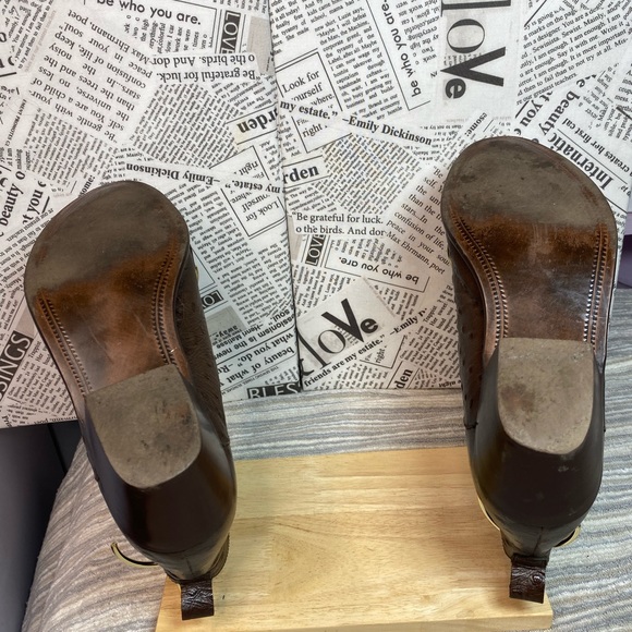 Donato Marrone Men’s Brown Leather Boots in Size 9 1/2 - Picture 4 of 7